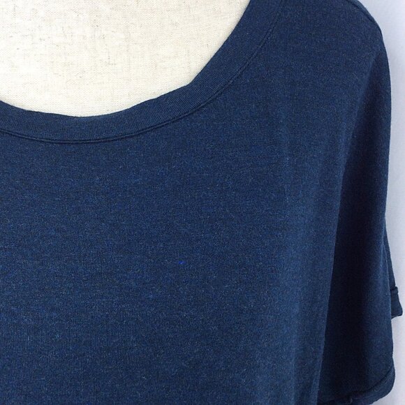 Matty M Tunic Top Womens Size XXL Teal Blue Dolman Short Sleeve Athleisure Shirt - Picture 7 of 8